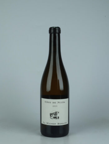 A bottle 2023 Côtes de Nuits Villages Blanc White wine from La Maison Romane, Burgundy in France