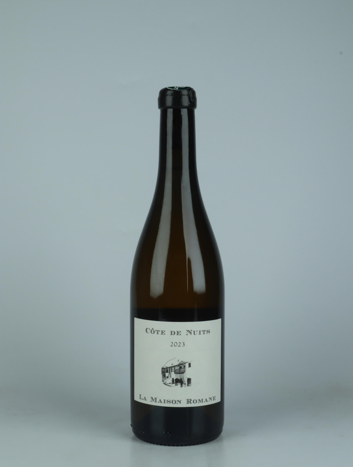A bottle 2023 Côtes de Nuits Villages Blanc White wine from La Maison Romane, Burgundy in France