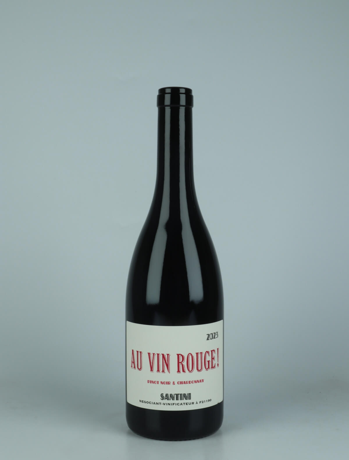 A bottle 2023 Au Vin Rouge! Red wine from Santini, Burgundy in France