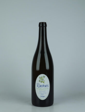A bottle 2022 Racines Blanc White wine from Etienne Courtois, Loire in France