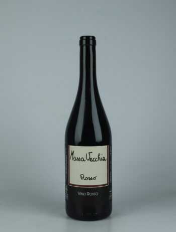 A bottle N.V. Rosso Red wine from Massa Vecchia, Tuscany in Italy