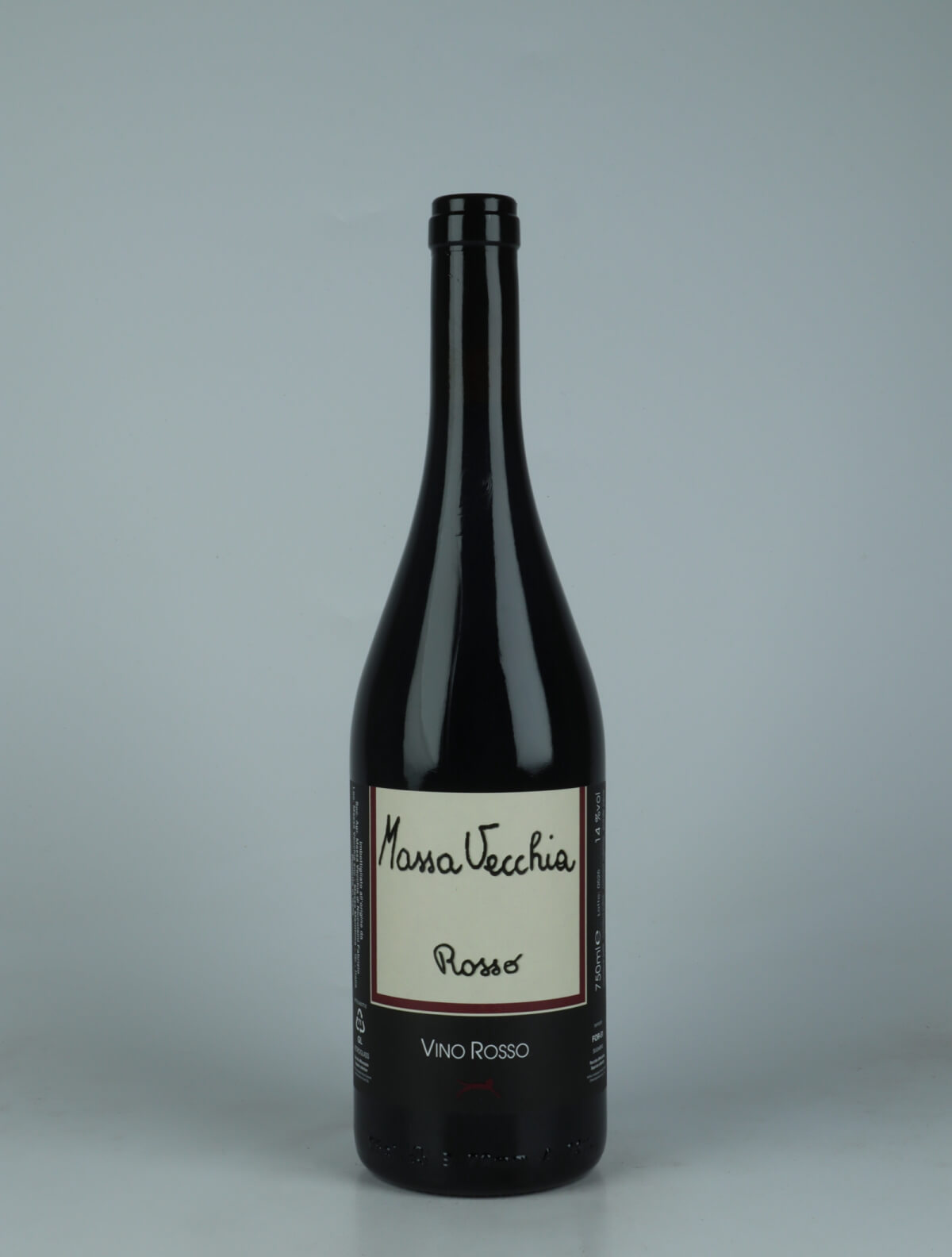 A bottle N.V. Rosso Red wine from Massa Vecchia, Tuscany in Italy