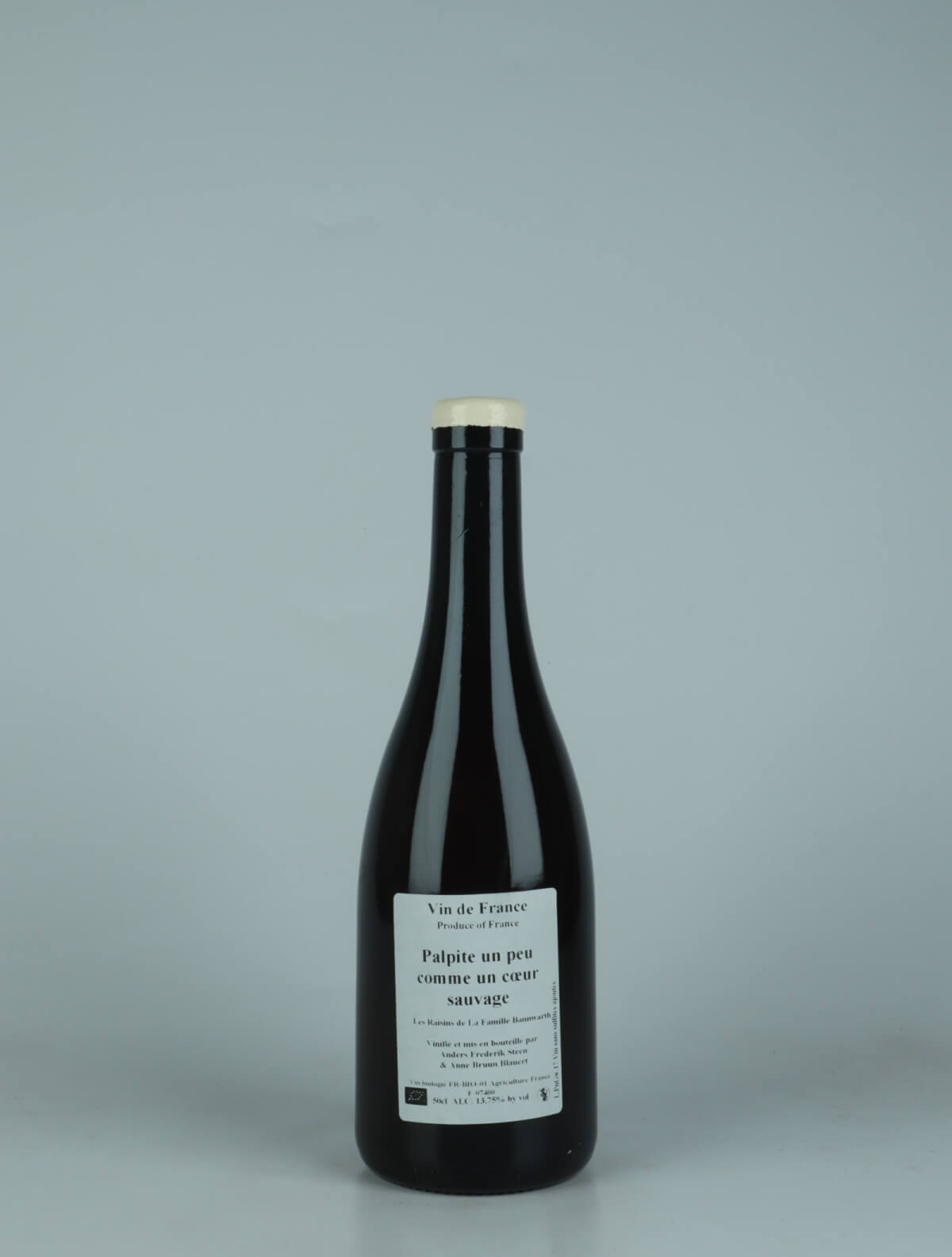 A bottle 2017 Palpite un peu comme un coeur sauvage Hvidvin from Anders Frederik Steen &amp; Anne Bruun Blauert, Ardèche in Frankrig
