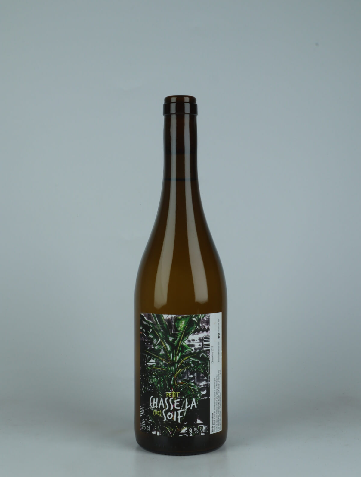 A bottle 2022 Chasselas de soif Hvidvin from Les Vins du Fab, Neuchâtel in Schweiz