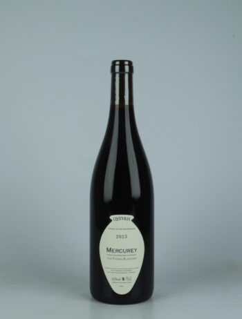 A bottle 2023 Mercurey - Les Vignes Blanches - Qvevris Red wine from Frédéric Cossard, Burgundy in France