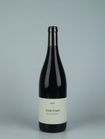 A bottle 2023 Santenay - Clos Genets Red wine from Frédéric Cossard, Burgundy in France