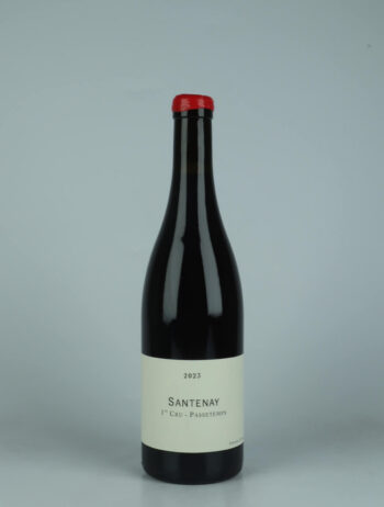 A bottle 2023 Santenay 1. Cru - Passetemps Red wine from Frédéric Cossard, Burgundy in France