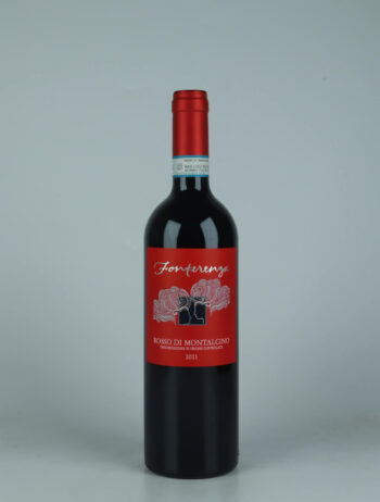 A bottle 2021 Rosso di Montalcino Red wine from Fonterenza, Tuscany in Italy