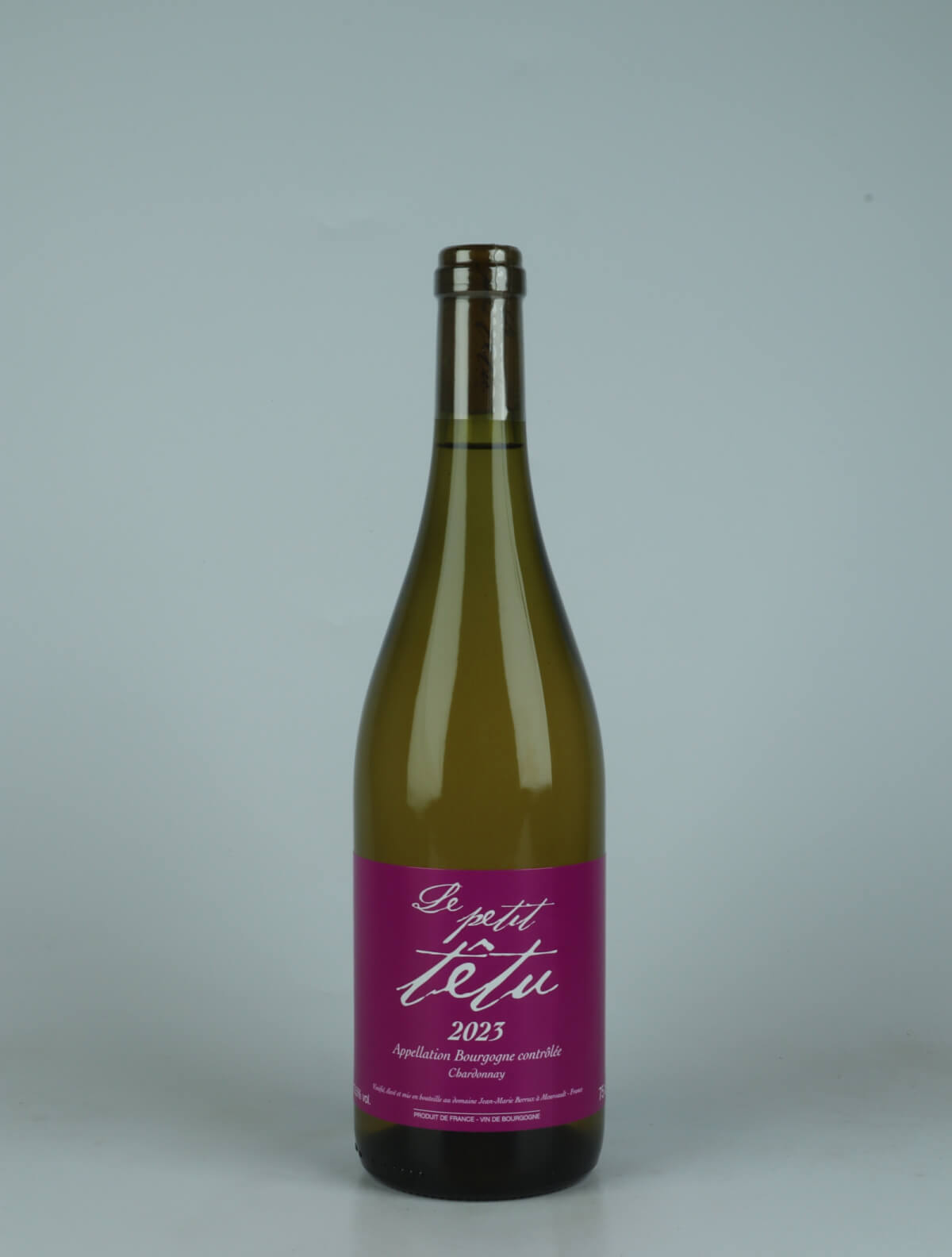 A bottle 2023 Le Petit Têtu Hvidvin from Jean-Marie Berrux, Bourgogne in Frankrig