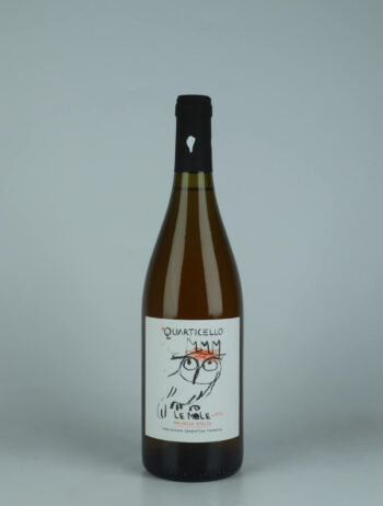A bottle 2023 Le Mole Orange wine from Quarticello, Emilia-Romagna in Italy