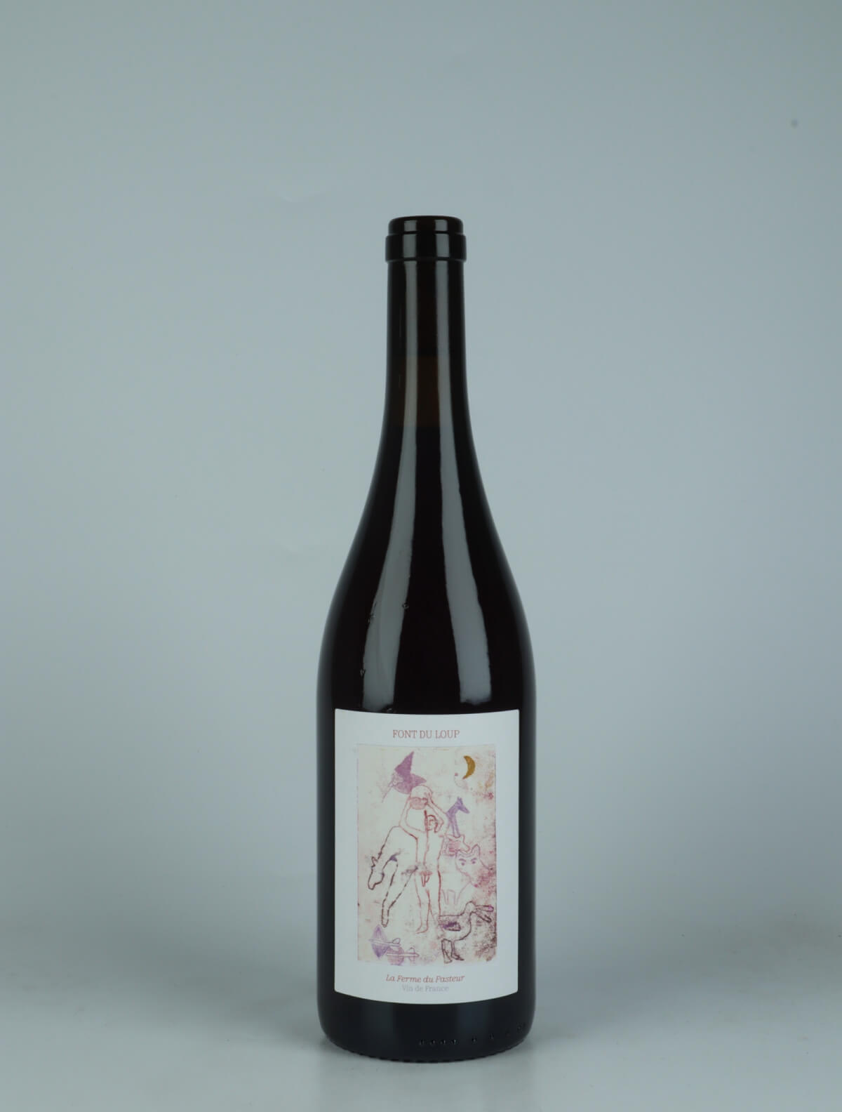 A bottle 2023 Font du Loup Rødvin from La Ferme du Pasteur, Rhône in Frankrig