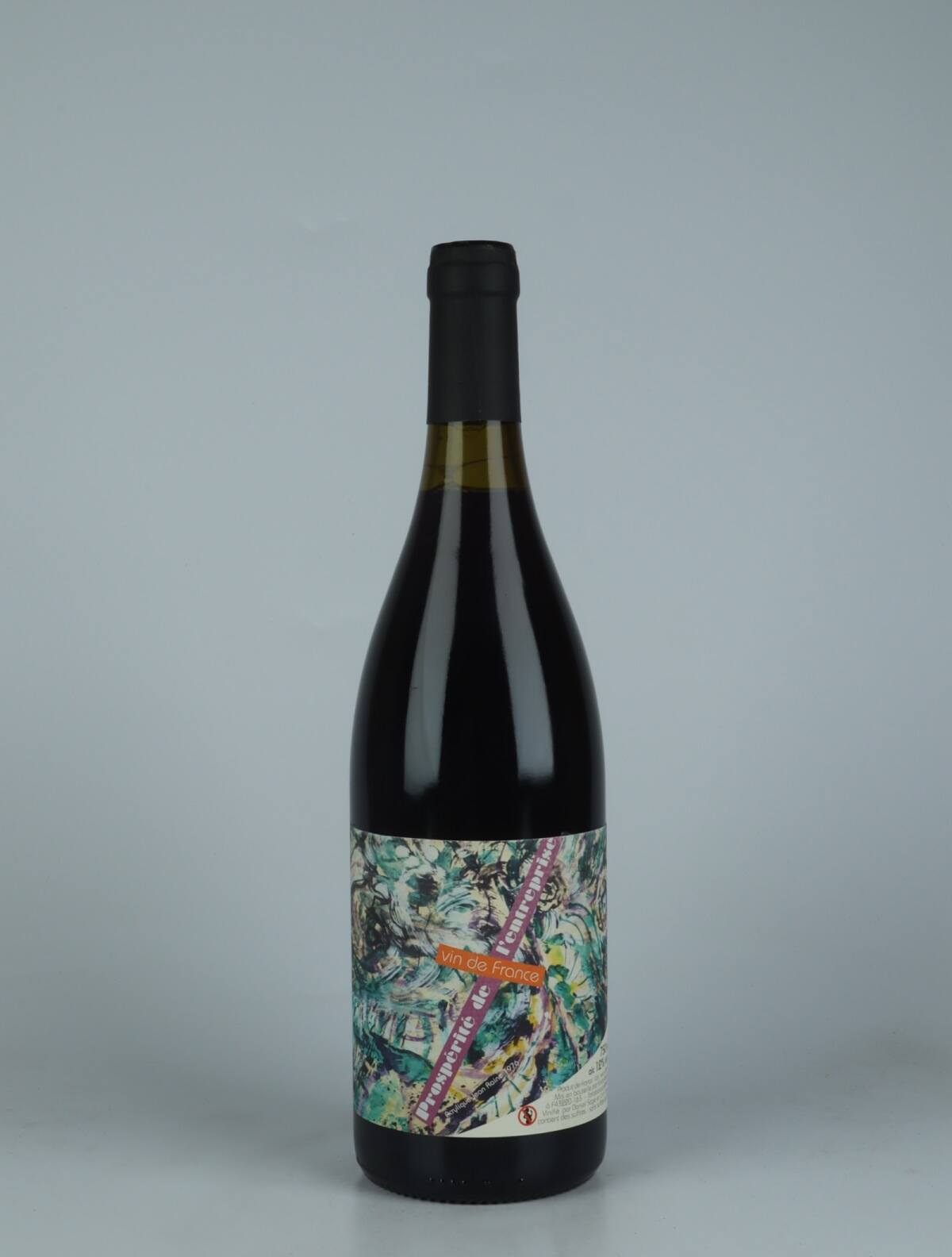 A bottle 2022 Prospérité de l'Entreprise Red wine from Daniel Sage, Haute-Loire in France