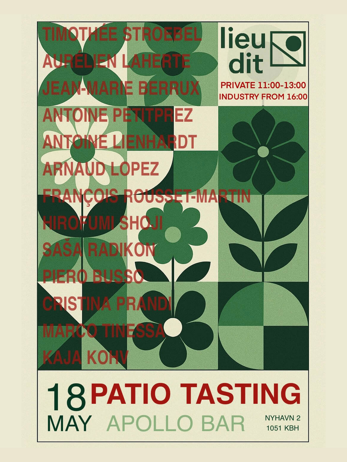 A bottle  Patio Tasting på Apollo Bar  from ,  in 