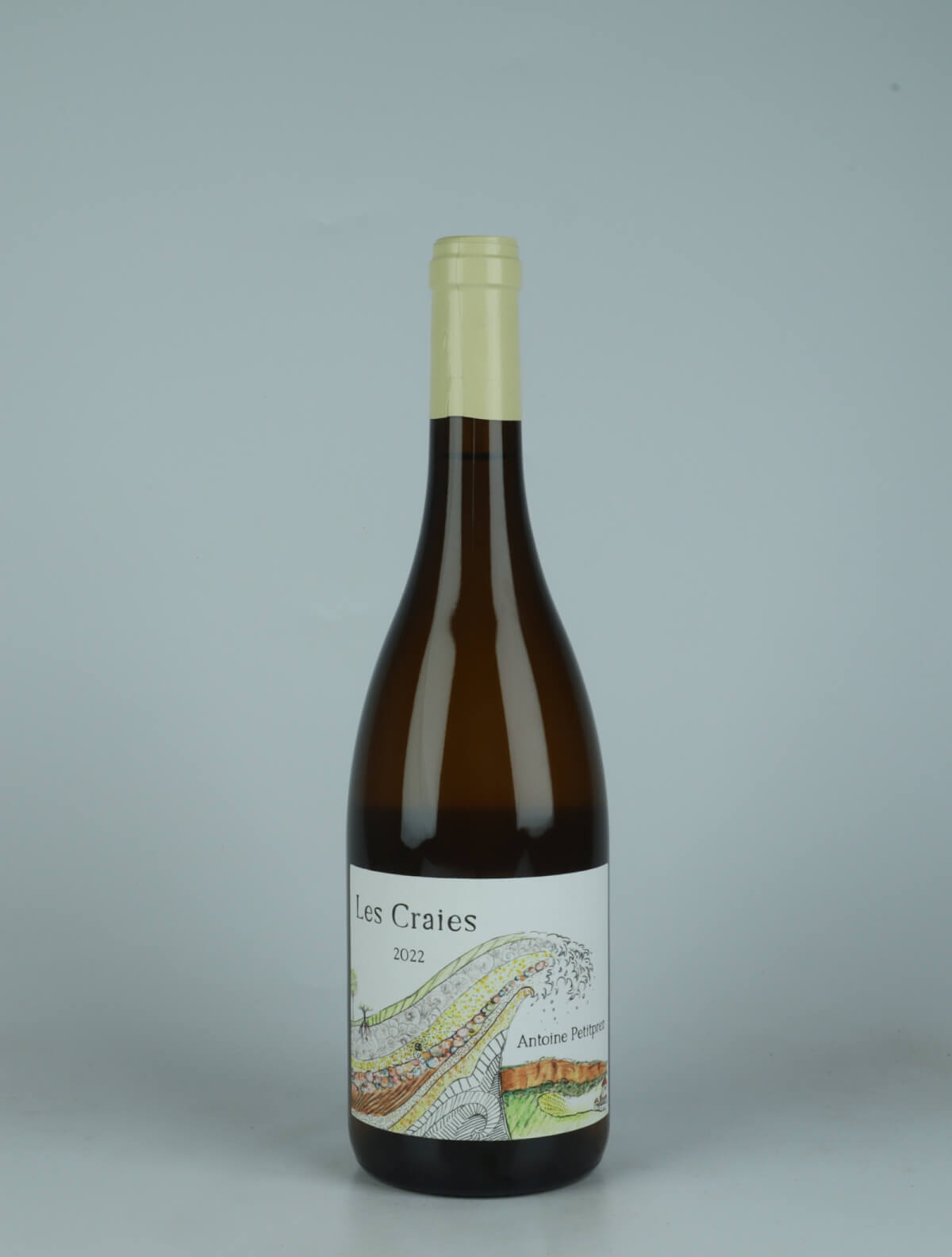 A bottle 2022 Hautes Côtes de Beaune Blanc - Les Craies Hvidvin from Antoine Petitprez, Bourgogne in Frankrig