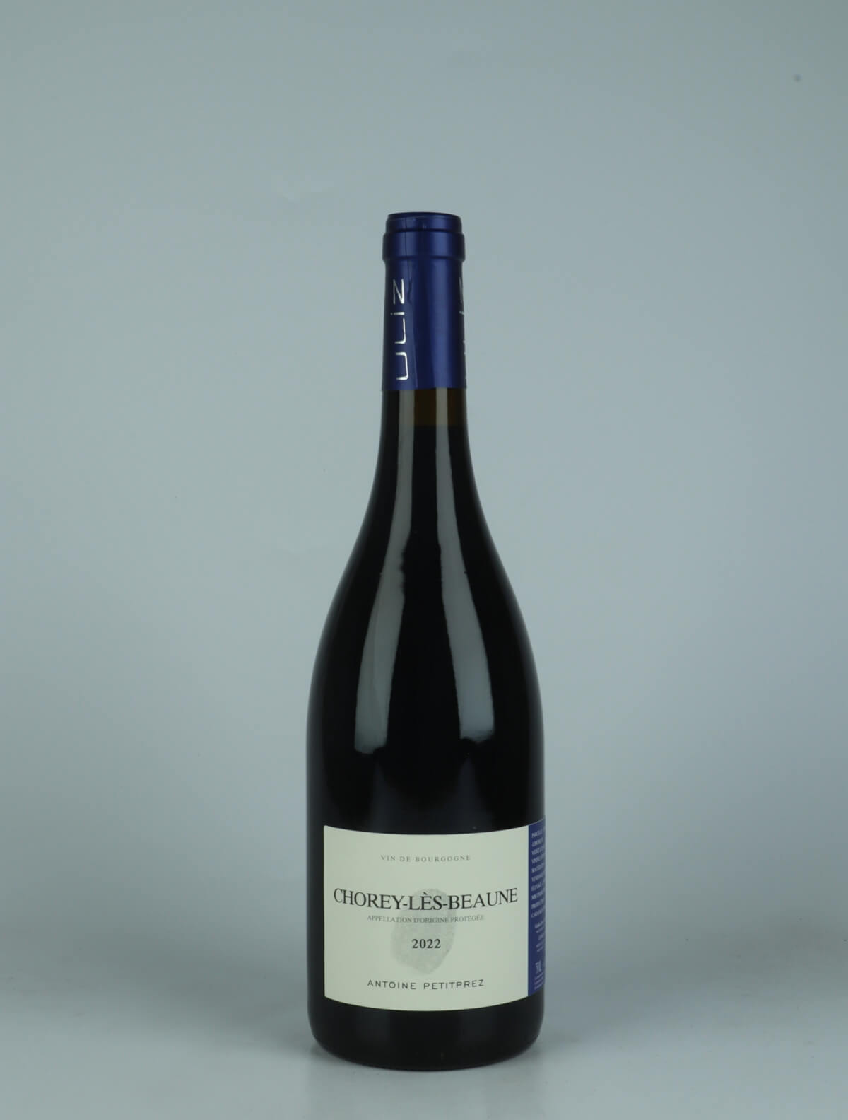A bottle 2022 Chorey-les-Beaune Red wine from Antoine Petitprez, Burgundy in France