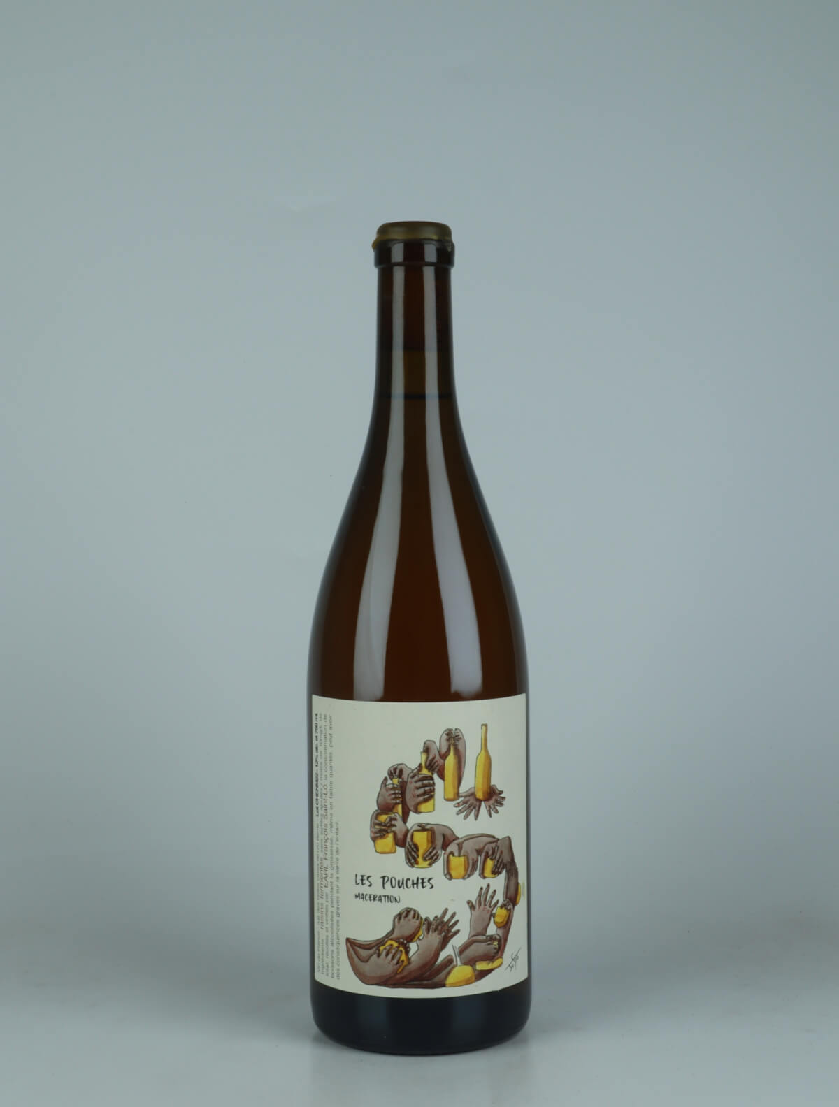 A bottle 2022 Les Pouches Macération White wine from François Saint-Lô, Loire in France