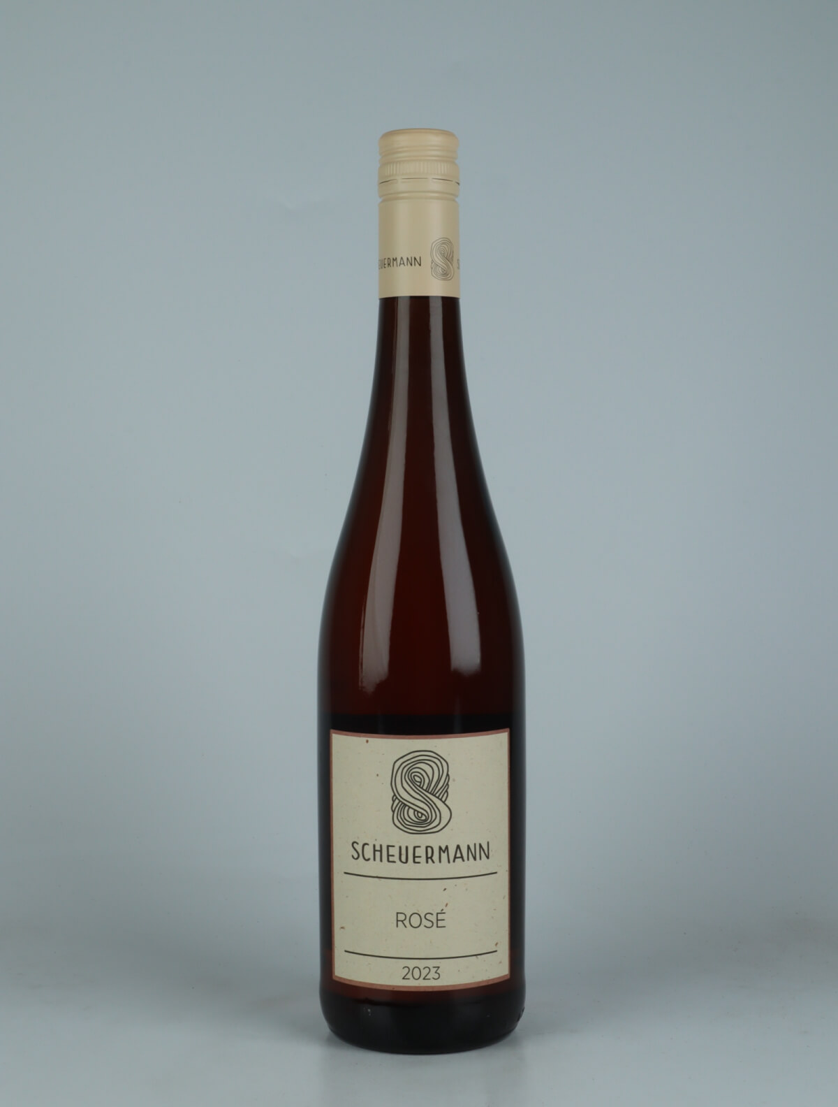 A bottle 2023 Rosé Trocken Rosé from Weingut Scheuermann, Pfalz in Tyskland
