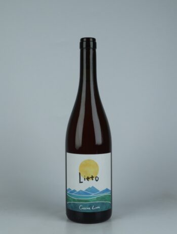 A bottle 2022 Bianco Lieto Orange wine from Cascina Lieto, Piedmont in Italy