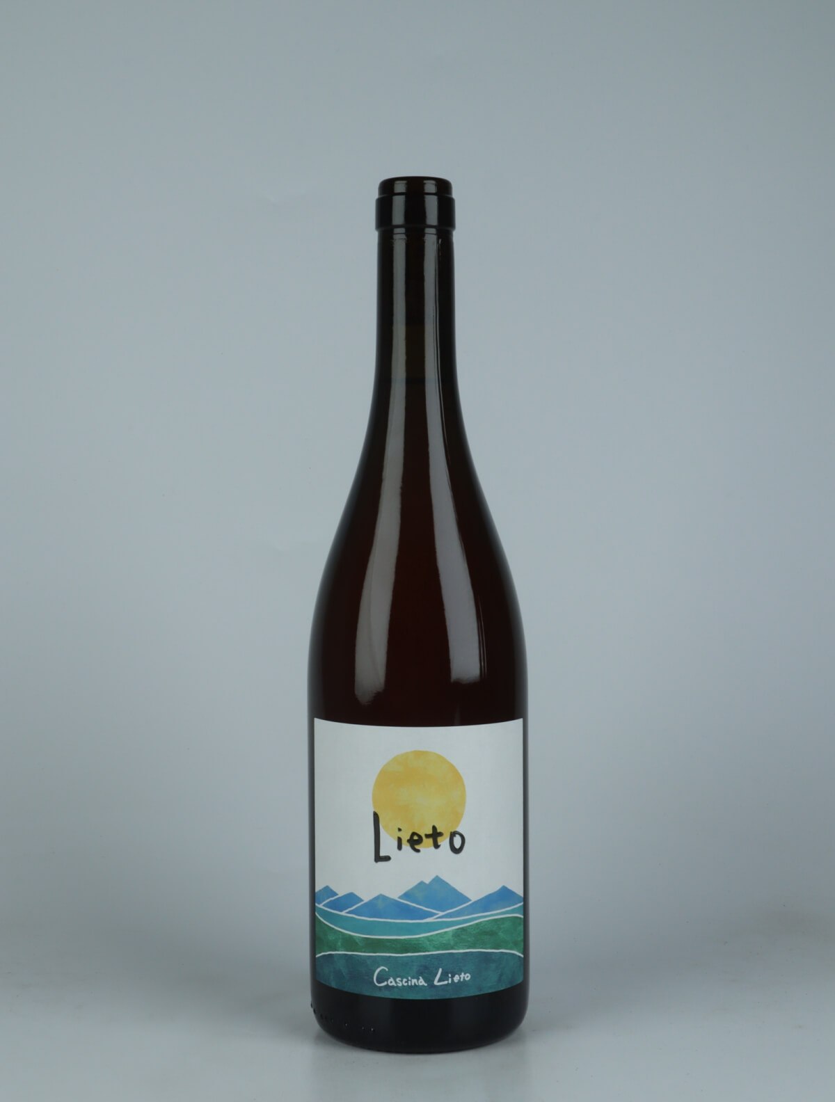 A bottle 2022 Bianco Lieto Orange wine from Cascina Lieto, Piedmont in Italy