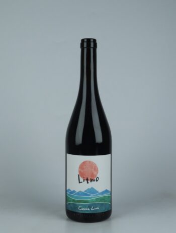 A bottle 2022 Rosso Litmo Red wine from Cascina Lieto, Piedmont in Italy