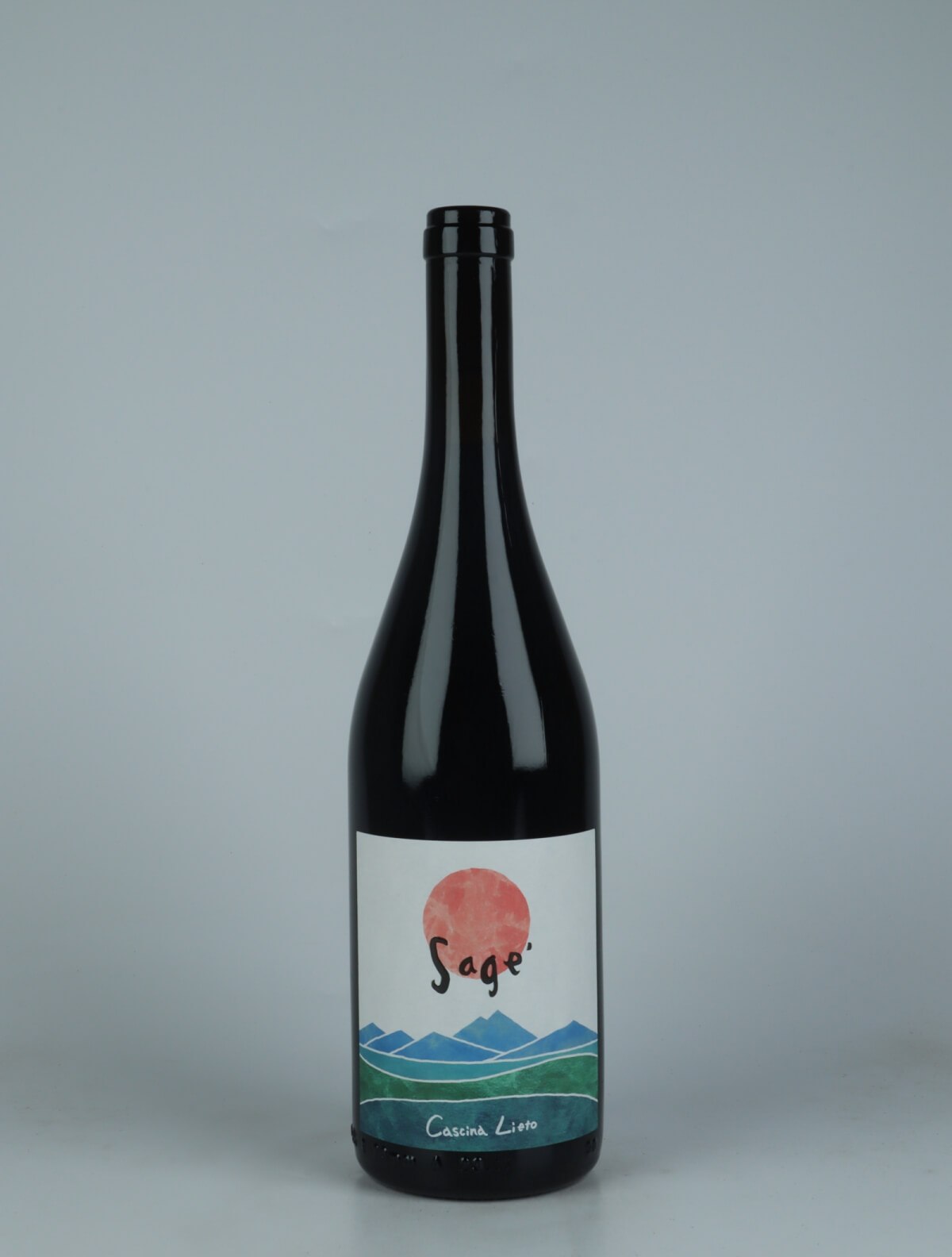 A bottle 2022 Rosso Sage Red wine from Cascina Lieto, Piedmont in Italy