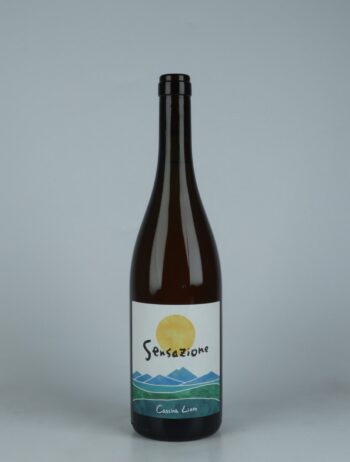A bottle 2022 Bianco Sensazione Orange wine from Cascina Lieto, Piedmont in Italy