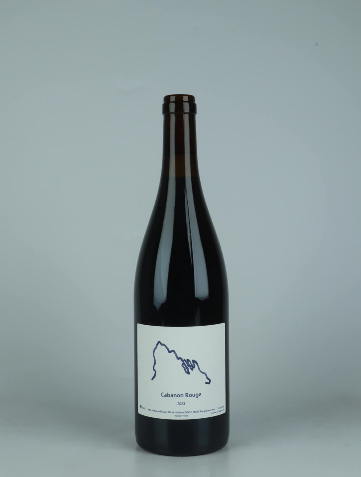 A bottle 2023 Cabanon Rouge Rødvin from Pedres Blanques, Roussillon in Frankrig