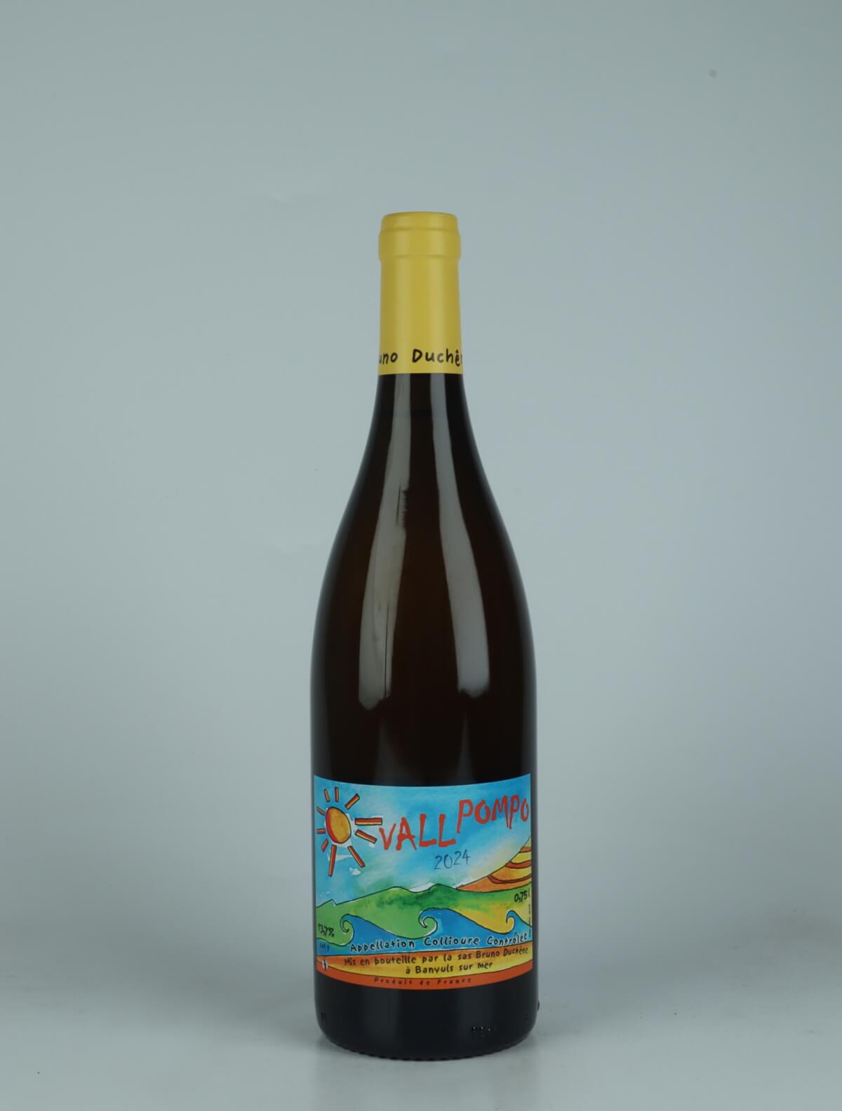 A bottle 2024 Vall Pompo White wine from Bruno Duchêne, Roussillon in France