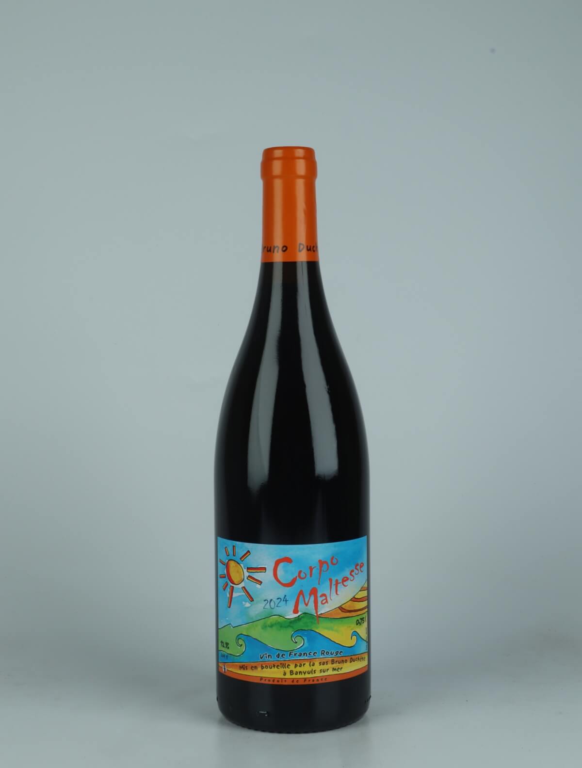A bottle 2024 Corpo Maltesse Rouge Rødvin from Bruno Duchêne, Roussillon in Frankrig
