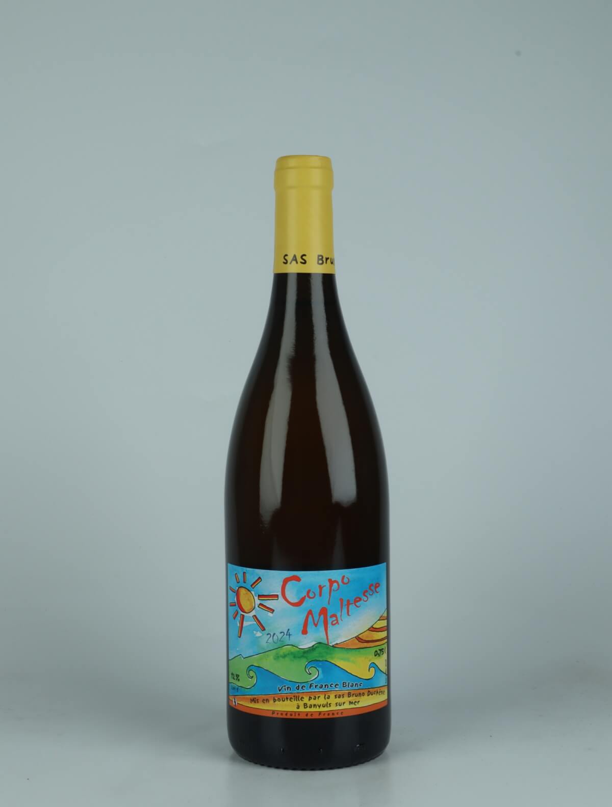 A bottle 2024 Corpo Maltesse Blanc Hvidvin from Bruno Duchêne, Roussillon in Frankrig