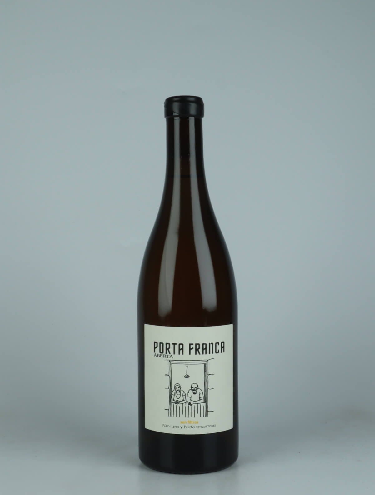 A bottle 2023 Porta Franca Hvidvin from Alberto Nanclares, Rias Baixas in Spanien