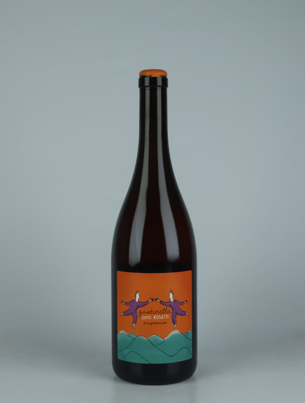 A bottle 2023 Jungimmune Rosato Rosé from Gustinella, Sicily in Italy
