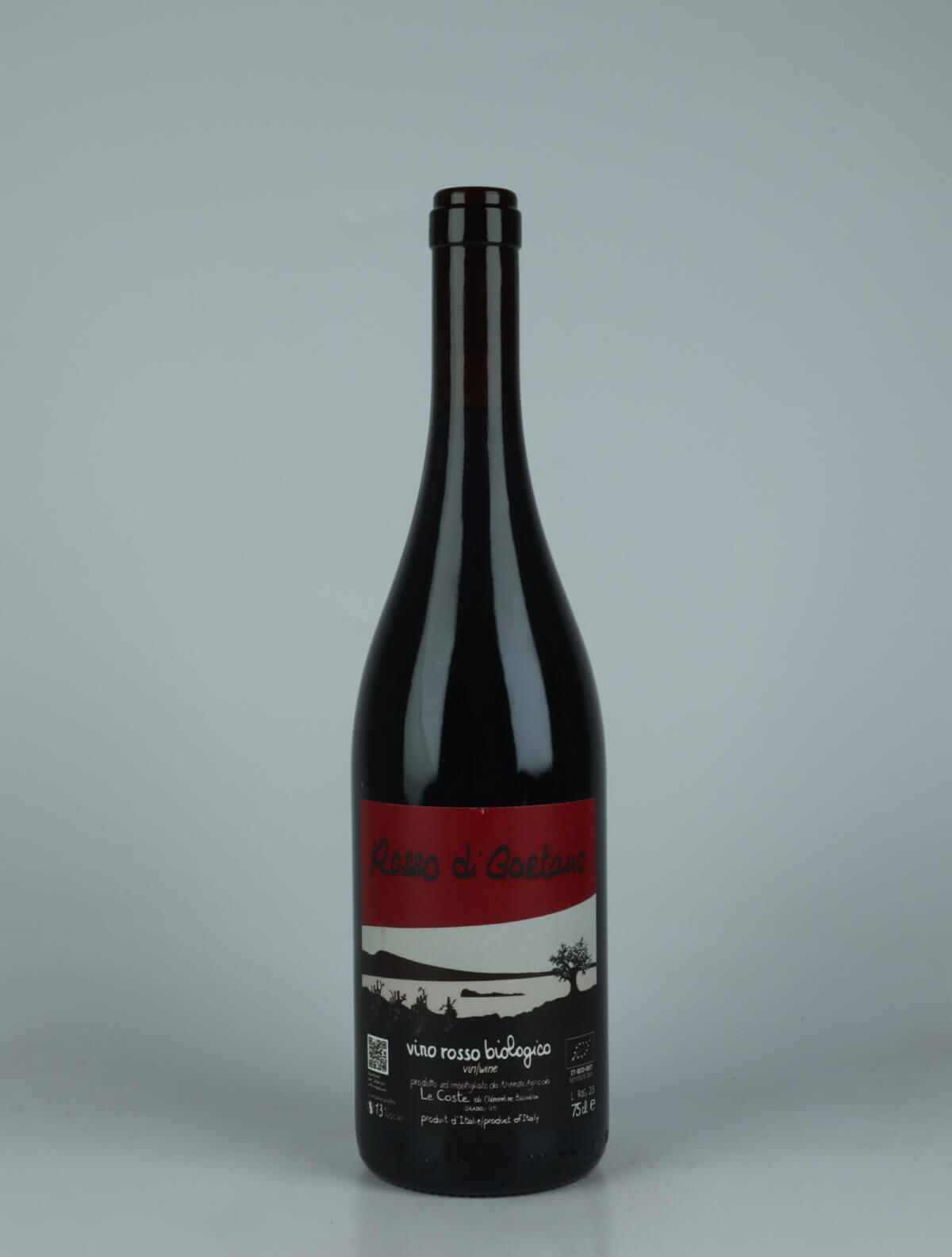 A bottle 2023 Rosso di Gaetano Rødvin from Le Coste, Lazio in Italien