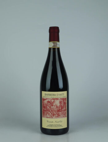 A bottle 2022 Barbera d'Asti - Vigna Nord-Est Red wine from Andrea Scovero, Piedmont in Italy