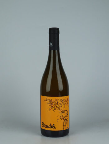 A bottle 2024 Baudili Blanc White wine from Mas Candí, Penedès in Spain