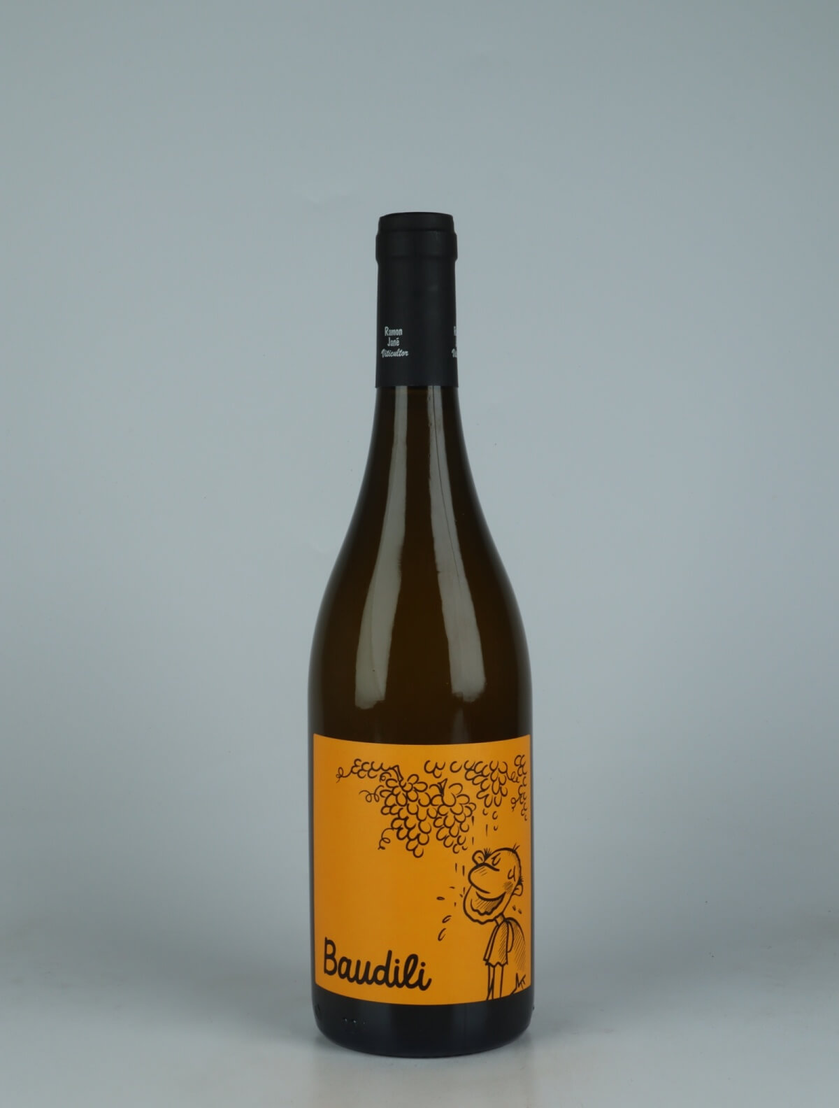 A bottle 2024 Baudili Blanc Hvidvin from Mas Candí, Penedès in Spanien