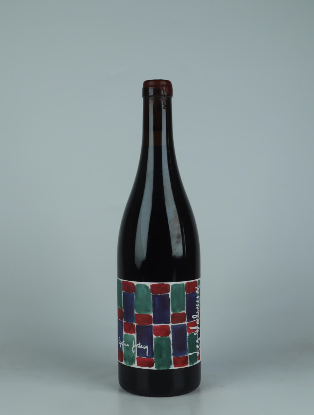 A bottle 2022 Egyptian Fantasy Red wine from Les Valseuses, Jura in France