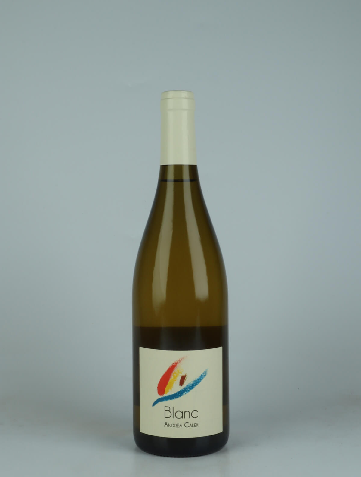 A bottle 2023 Blanc Hvidvin from Andrea Calek, Ardèche in Frankrig