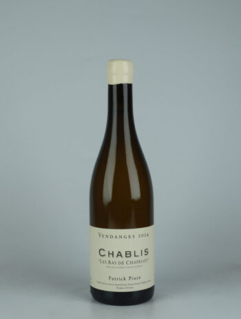 A bottle 2024 Chablis - Le Bas de Chapelot White wine from Patrick Piuze, Burgundy in France