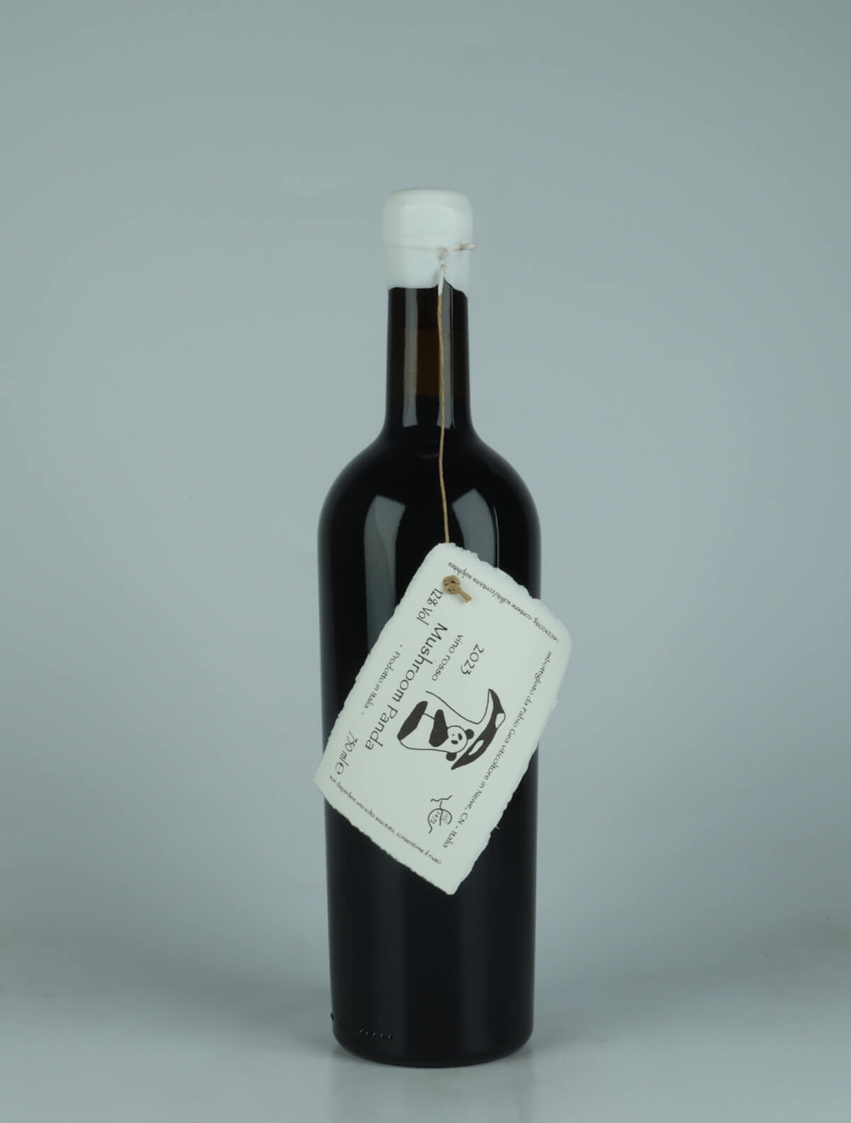 A bottle 2023 Mushroom Panda Red wine from Fabio Gea, Piedmont in Italy