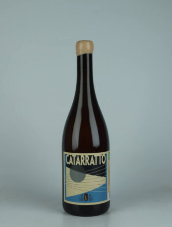 A bottle 2023 Cataratto White wine from Lamoresca, Sicily in Italy