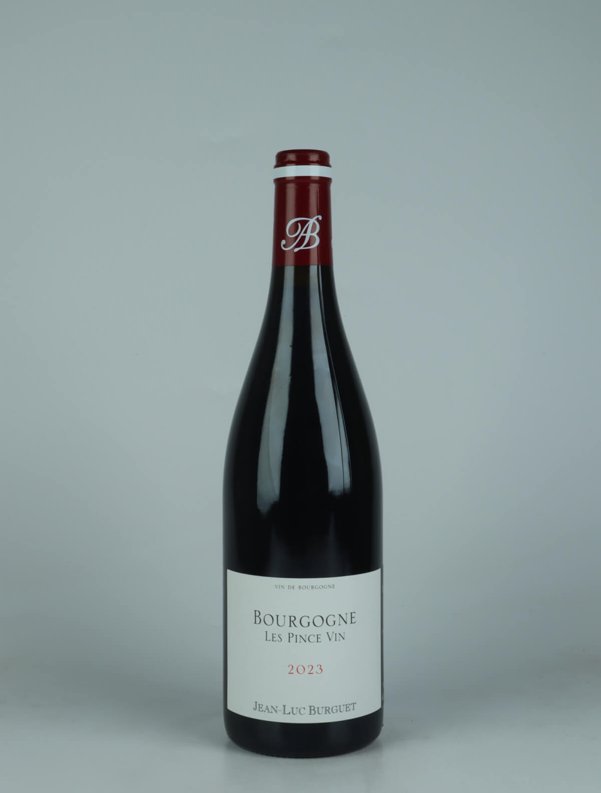 A bottle 2023 Bourgogne Rouge - Les Pince Vin Red wine from Jean-Luc Burguet, Burgundy in France