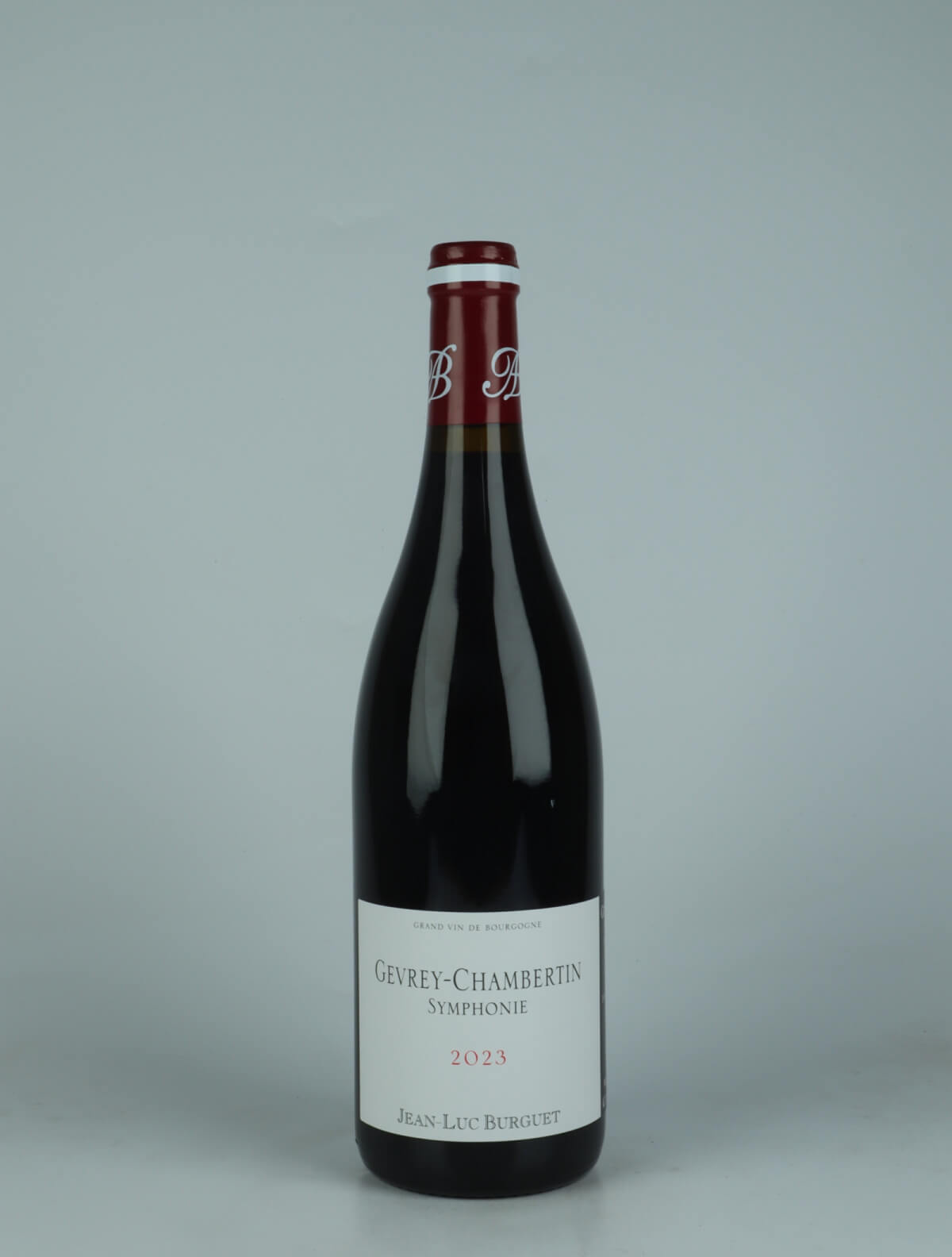 A bottle 2023 Gevrey-Chambertin - Symphonie Red wine from Jean-Luc Burguet, Burgundy in France