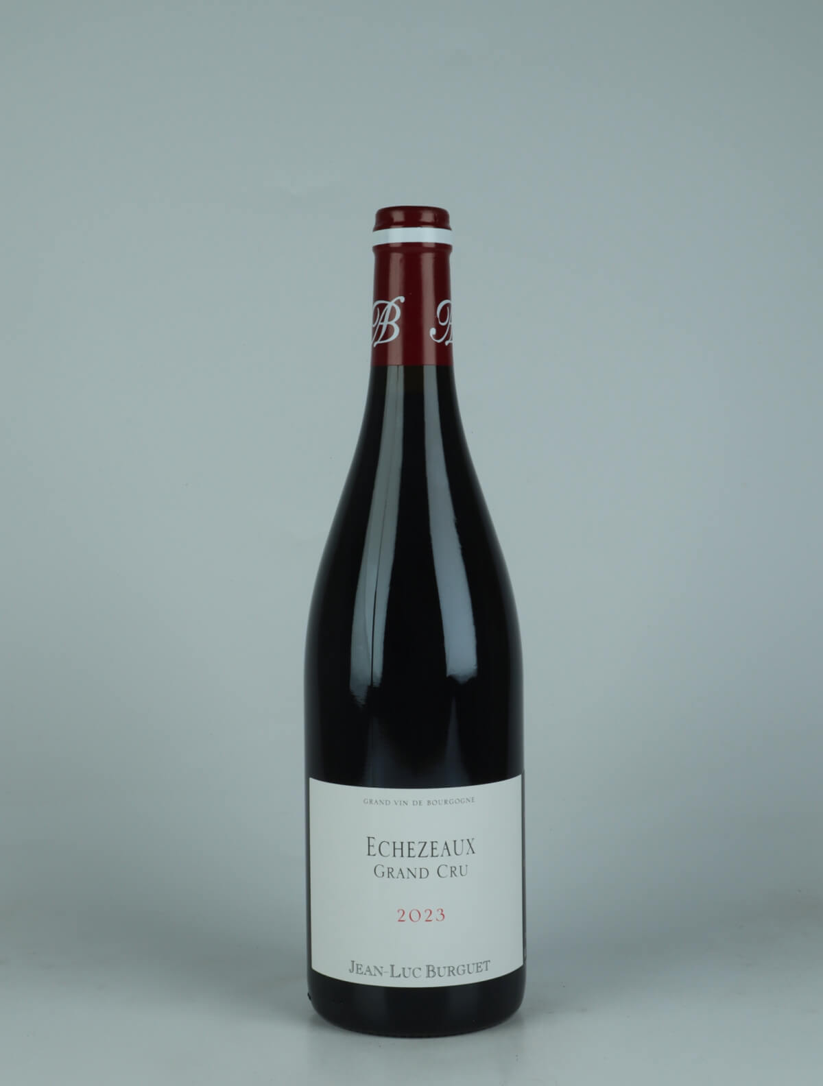 A bottle 2023 Grand Cru Echezeaux Red wine from Jean-Luc Burguet, Burgundy in France