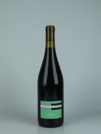 A bottle 2023 Petit Jo Red wine from La Roche Buissière, Rhône in France