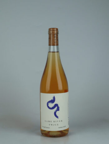 A bottle 2024 Amber Orange wine from Same River Twice Wines, Rhône in France