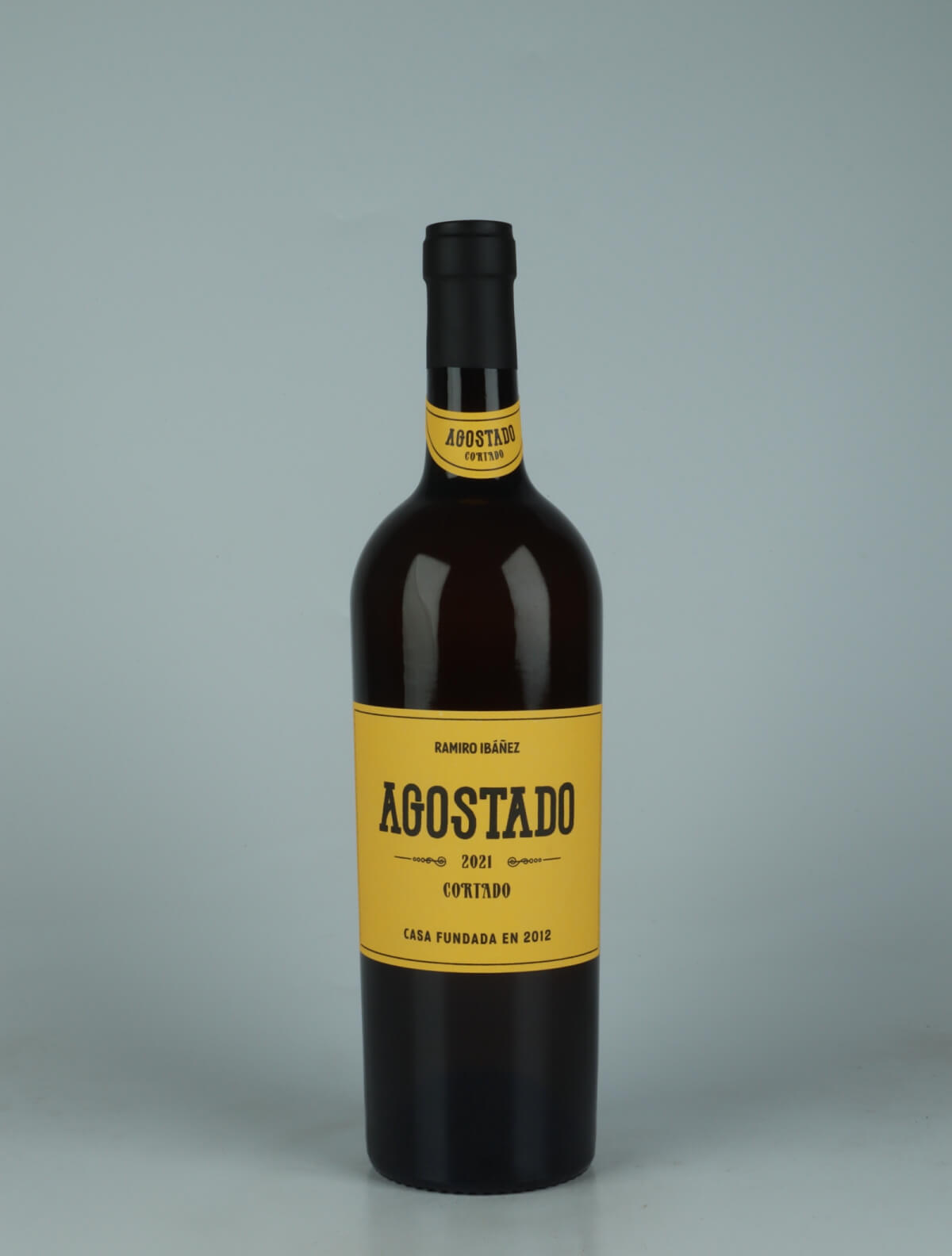 A bottle 2021 Agostado Cortado White wine from Bodegas Cota 45, Andalucia in Spain