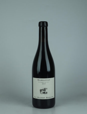 A bottle 2023 Marsannay - Longeroies Red wine from La Maison Romane, Burgundy in France