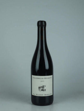 A bottle 2023 Chambolle Musigny Red wine from La Maison Romane, Burgundy in France