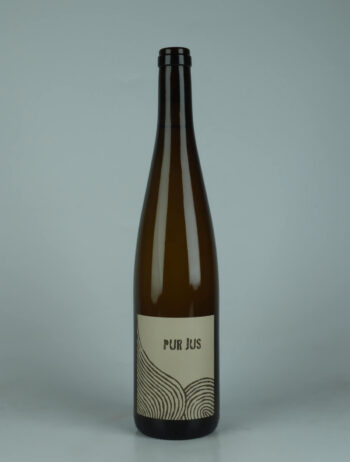 A bottle 2024 Pur Jus Blanc White wine from Ruhlmann Dirringer, Alsace in France